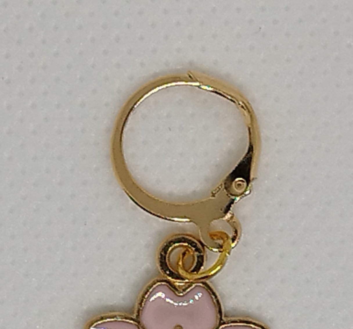 Marque Maille fleur rose